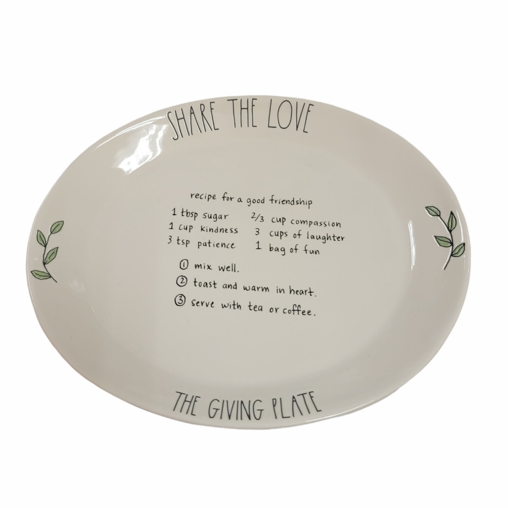 Rae Dunn Giving Plate Share the love Thanksgiving
